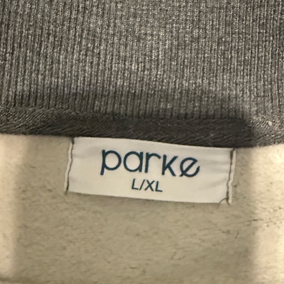 Parke Women's varsity fleece Sweatshirt in stormy - Picture 2 of 8